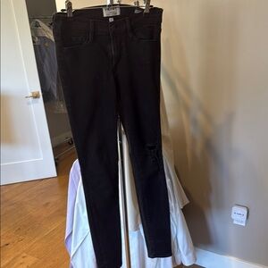 Frame Denim Black Skinny Jeans